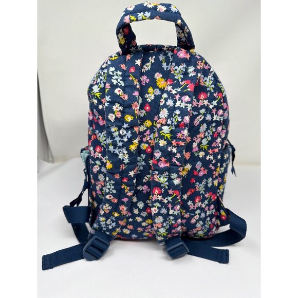 Vera Bradley Essential Backpack Scattered Wildflowers Quilted Retired Print - Picture 3 of 6